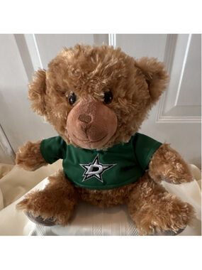 FOCO Brown Teddy Bear Plush with Green Sports Shirt Sports Theme
